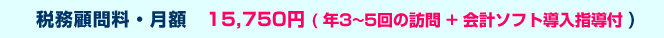 �Ŗ��ږ◿�E���z15,750�~�ŔN4��̖K��Ɖ�v�\�t�g�����w��